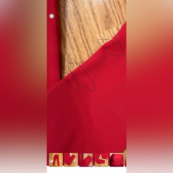 Alo High Waisted Airbrush Red 7/8 Leggings Size Small - Picture 9 of 9